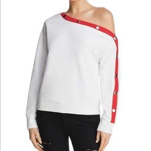 Honey punch off the shoulder sweatshirt